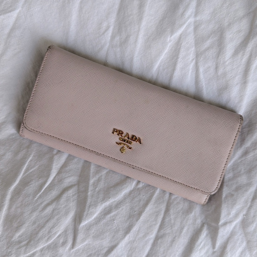 Authentic Vintage Prada Saffiano leather wallet